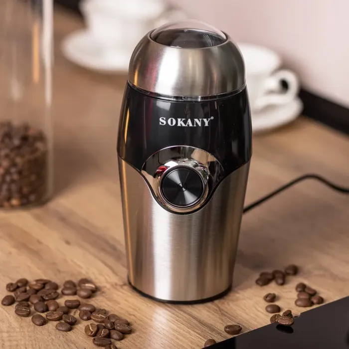 Кофемолка мультимолка 150 Вт 50 г электрическая для мелкого помола Sokany (SK-3024) - изображение 8