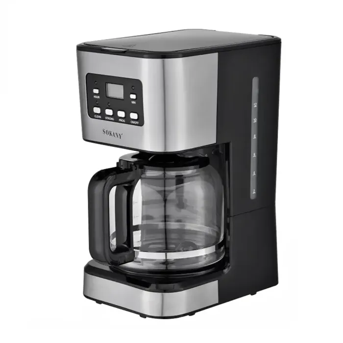 Кофеварка капельная Sokany с подогревом кофейника 1.5 литра (CM-121E) - изображение 1