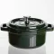 Кокотниця чавунна емальована 2 л, малахіт Yiwu HP-FLG-8 green (HP-FLG-8 green)