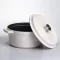 Кокотниця чавунна емальована 4,5 л, бежевий Yiwu HP-FLG-4 WHITE (HP-FLG-4 WHITE)