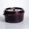 Кокотниця чавунна емальована 4,5 л, бургунді Yiwu HP-FLG-11 burgundy (HP-FLG-11 burgundy)