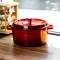 Кокотниця чавунна емальована 4,5 л, червоний Yiwu HP-FLG-4 RED (HP-FLG-4 RED)