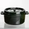 Кокотниця чавунна емальована 4,5 л, малахіт Yiwu HP-FLG-11 green (HP-FLG-11 green)