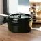 Кокотниця чавунна емальована 4,5 л, малахіт Yiwu HP-FLG-11 green (HP-FLG-11 green)