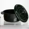 Кокотниця чавунна емальована 4,5 л, малахіт Yiwu HP-FLG-11 green (HP-FLG-11 green)