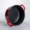 Кокотниця чавунна емальована 5,5 л, червоний Yiwu HP-FLG-5 RED (HP-FLG-5 RED)