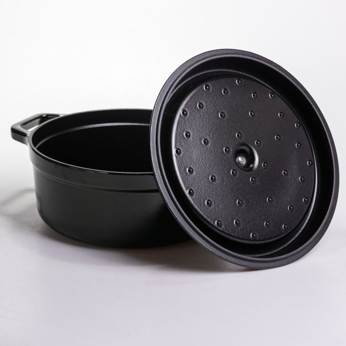 Кокотниця чавунна емальована 6,5 л, малахіт Yiwu HP-FLG-12 green (HP-FLG-12 green) - изображение 4