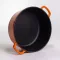 Кокотниця чавунна емальована 6 л, помаранчевий Yiwu HP-FLG-6 ORANGE (HP-FLG-6 ORANGE)