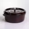 Кокотниця чавунна емальована 7,5 л, бургунді Yiwu HP-FLG-14 burgundy (HP-FLG-14 burgundy)