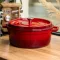 Кокотниця чавунна емальована 7,5 л, червоний Yiwu HP-FLG-7 RED (HP-FLG-7 RED)