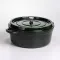 Кокотниця чавунна емальована 7,5 л, малахіт Yiwu HP-FLG-14 green (HP-FLG-14 green)