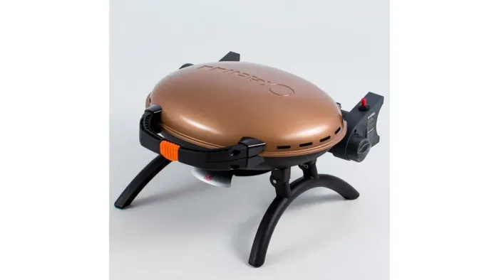 КОМПЛЕКТ Портативний переносний газовий гриль O-GRILL 500, бронзовий + шланг в подарунок! - зображення 3