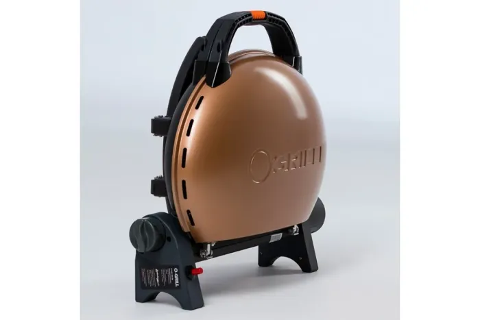 КОМПЛЕКТ Портативний переносний газовий гриль O-GRILL 500, бронзовий + шланг в подарунок! - зображення 4