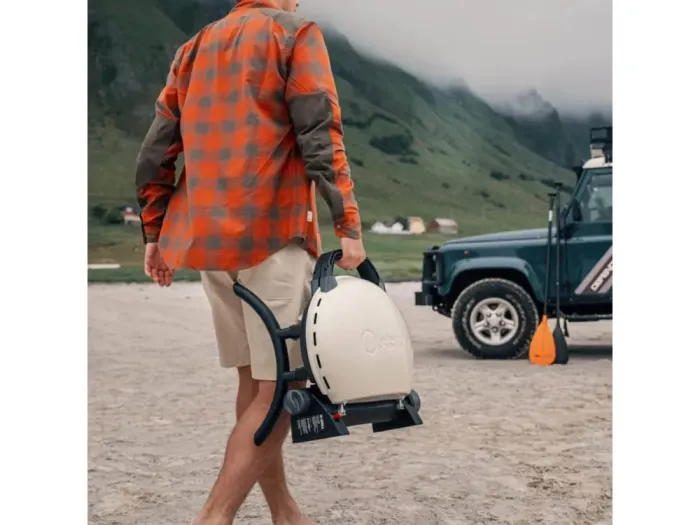 КОМПЛЕКТ Портативний переносний газовий гриль O-GRILL 500, кремовий + шланг в подарунок! - изображение 12