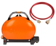 КОМПЛЕКТ Портативний переносний газовий гриль O-GRILL 500, помаранчевий + шланг в подарунок!