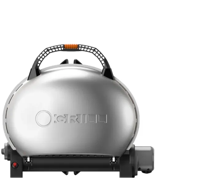 КОМПЛЕКТ Портативний переносний газовий гриль O-GRILL 500, срібло + шланг в подарунок! - зображення 2