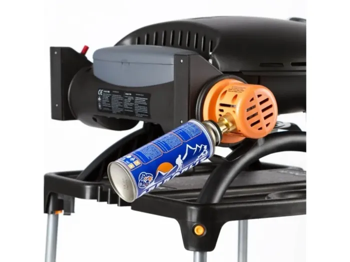 КОМПЛЕКТ Портативний переносний газовий гриль O-GRILL 500, срібло + шланг в подарунок! - зображення 8