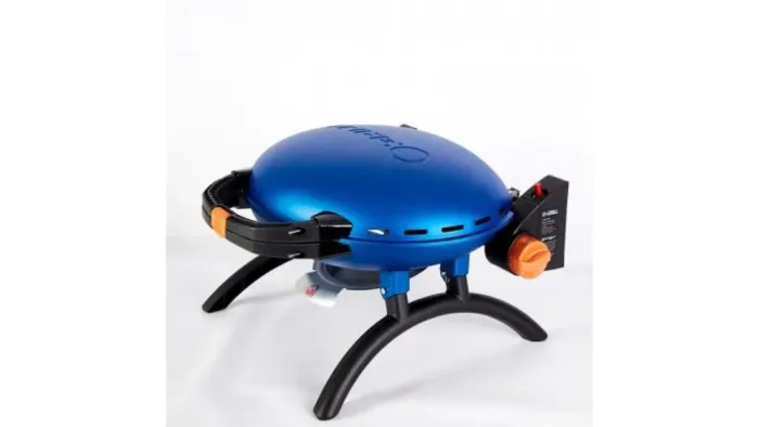 КОМПЛЕКТ Портативний переносний газовий гриль O-GRILL 500, синій  + шланг в подарунок! - изображение 3
