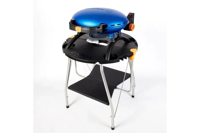 КОМПЛЕКТ Портативний переносний газовий гриль O-GRILL 500, синій  + шланг в подарунок! - изображение 9