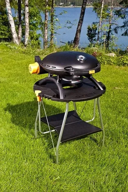 КОМПЛЕКТ Портативний переносний газовий гриль O-GRILL 600T, чорний + шланг в подарунок! - зображення 13