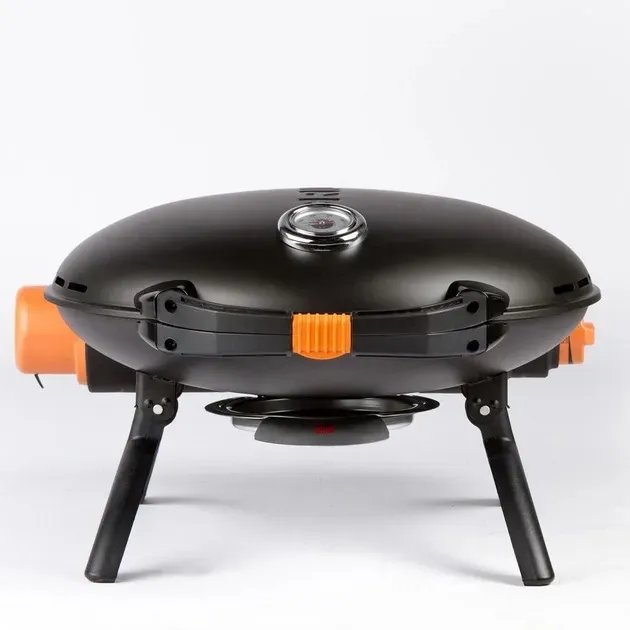 КОМПЛЕКТ Портативний переносний газовий гриль O-GRILL 600T, чорний + шланг в подарунок! - зображення 5