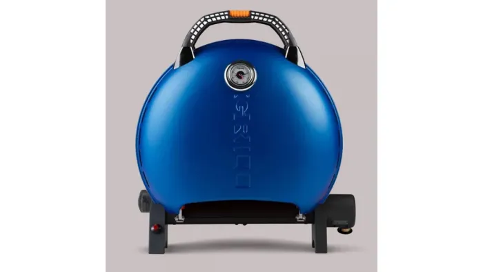 КОМПЛЕКТ Портативний переносний газовий гриль O-GRILL 600T, синій + шланг в подарунок! - зображення 3