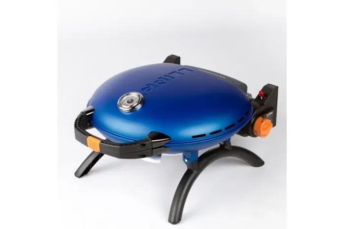 КОМПЛЕКТ Портативний переносний газовий гриль O-GRILL 600T, синій + шланг в подарунок! - зображення 5