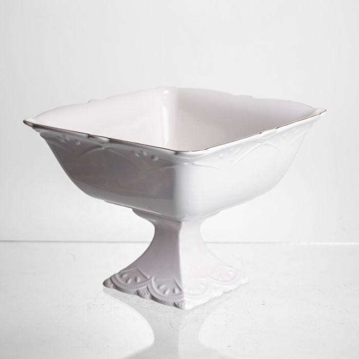 Цукерниця на ніжці порцелянова Pearl 15*15 см Yiwu 120-YH-HG054 (120-YH-HG054) - изображение 3