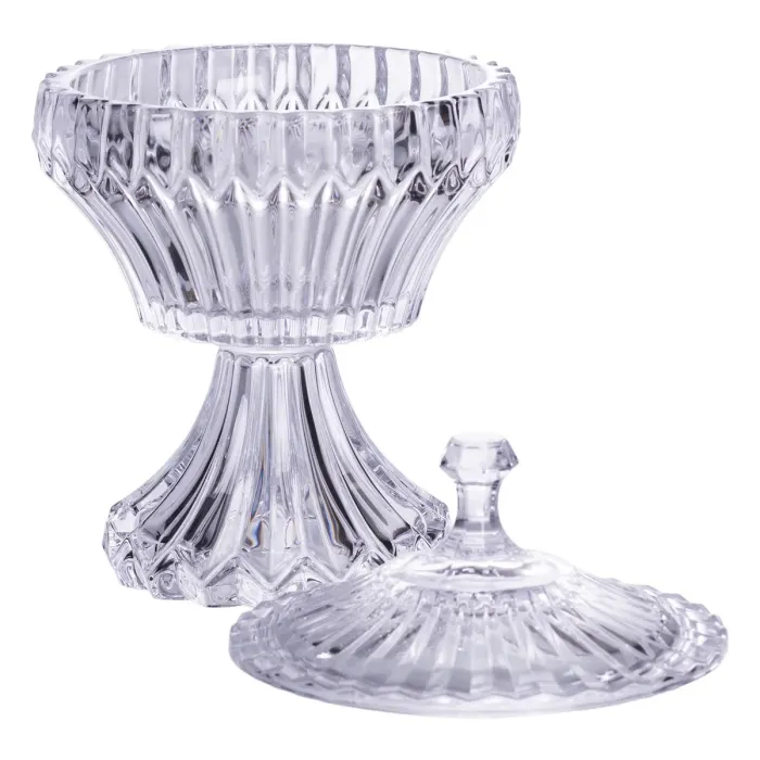 Цукерниця на ніжці з кришкою 17×27 см кругла HP-19-149RB (HP-19-149RB) - зображення 3