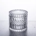 Цукорниця з кришкою Ø 9.5 см ваза цукерниця кругла скляна (HP-4-100)