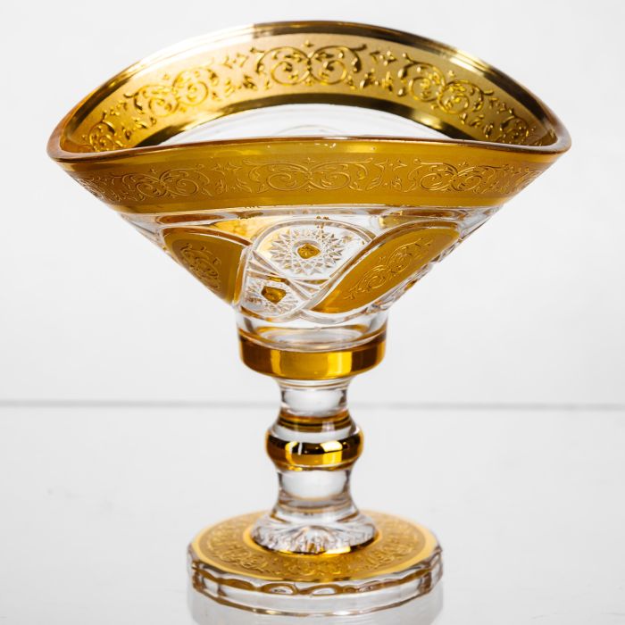 Цукерниця скляна Bogema Gold 15 см Yiwu HP-34-134 (HP-34-134) - изображение 1