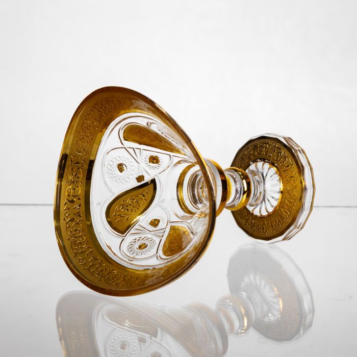 Цукерниця скляна Bogema Gold 15 см Yiwu HP-34-134 (HP-34-134) - изображение 3
