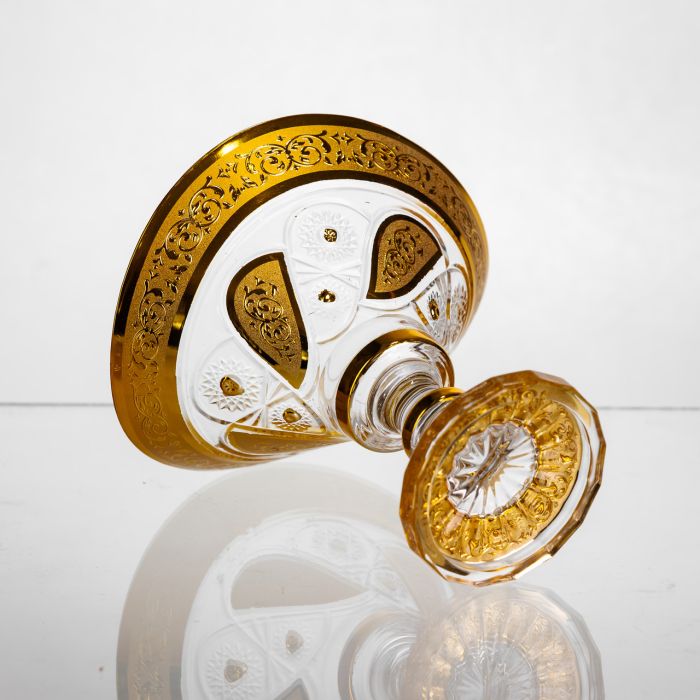 Цукерниця скляна Bogema Gold 15 см Yiwu HP-34-134 (HP-34-134) - изображение 4