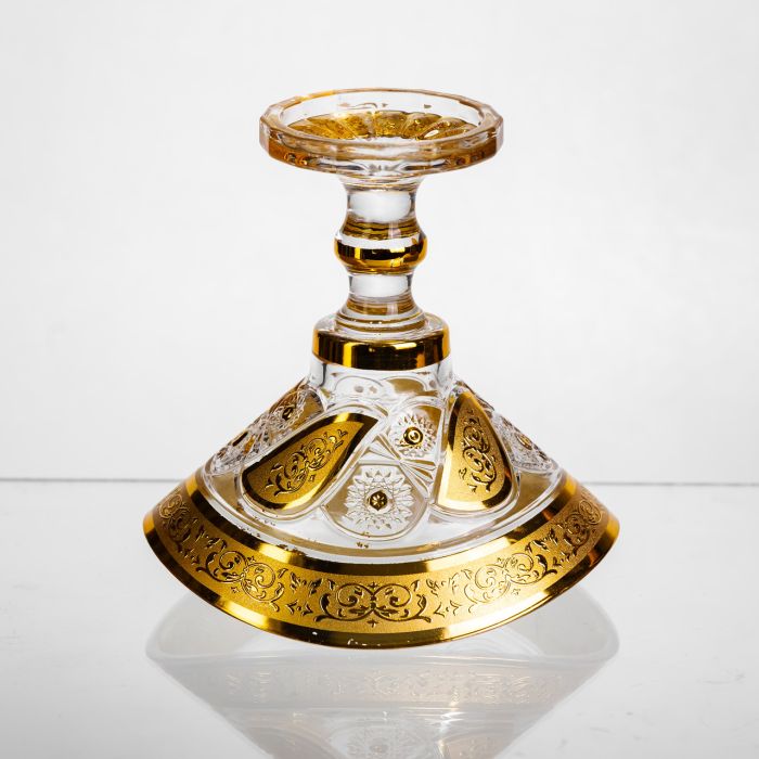 Цукерниця скляна Bogema Gold 15 см Yiwu HP-34-134 (HP-34-134) - изображение 5