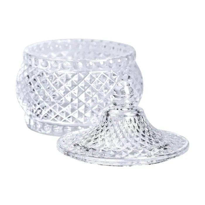Конфета стеклянная с крышкой 8 см круглая (HP-YH-4) - изображение 3