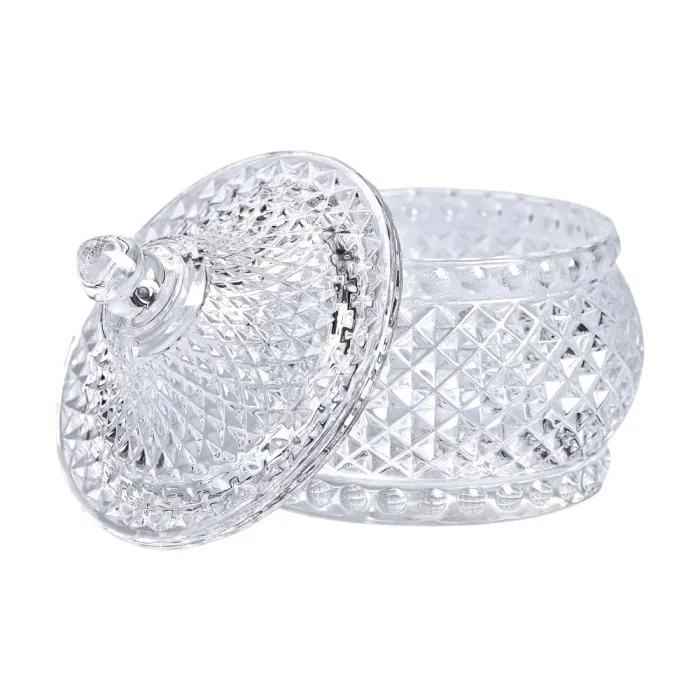 Конфета стеклянная с крышкой 8 см круглая (HP-YH-4) - изображение 4