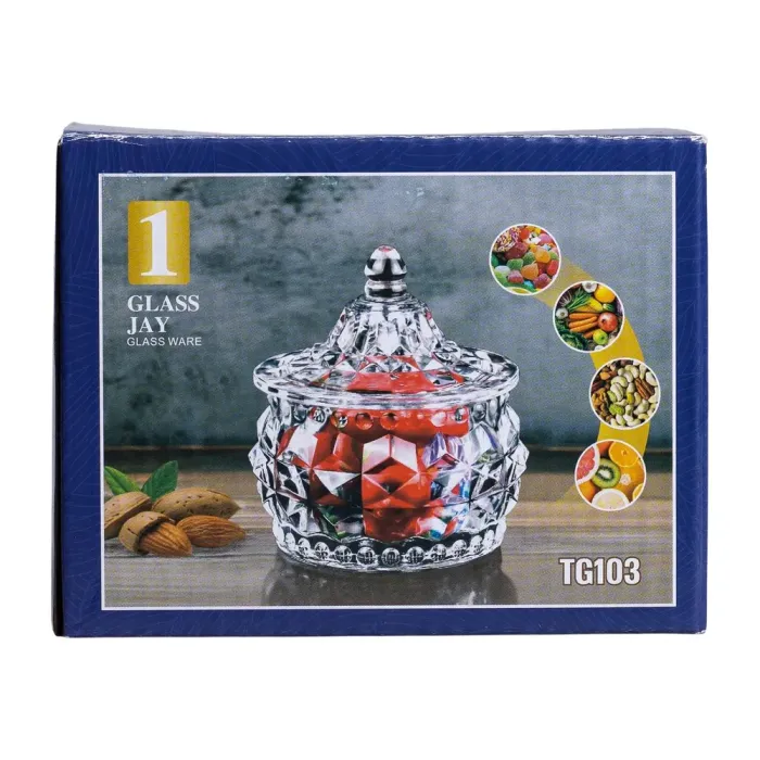 Конфета стеклянная с крышкой круглая 8 см (HP-YH-3) - изображение 6