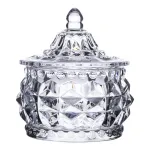 Конфета стеклянная с крышкой круглая 8 см (HP-YH-3)