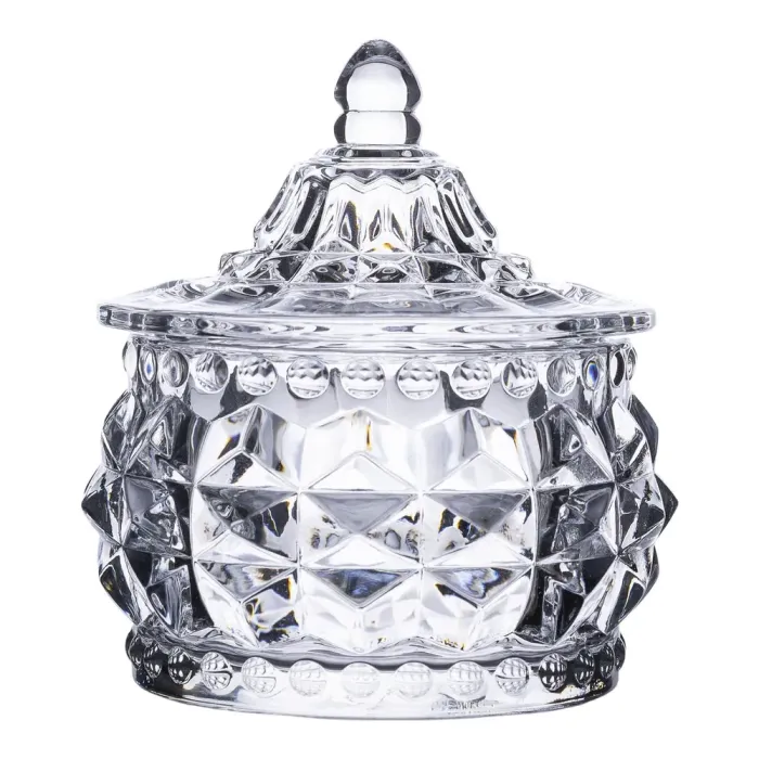 Конфета стеклянная с крышкой круглая 8 см (HP-YH-3) - изображение 1