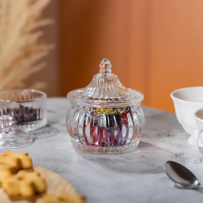 Конфета стеклянная с крышкой 8 см в восточном стиле (HP-YH-2) - изображение 5