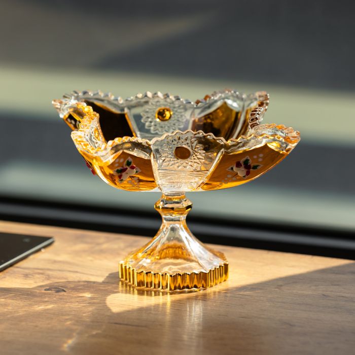 Цукерниця скляна Crystal 12 см Yiwu HP-34-139 (HP-34-139) - изображение 2