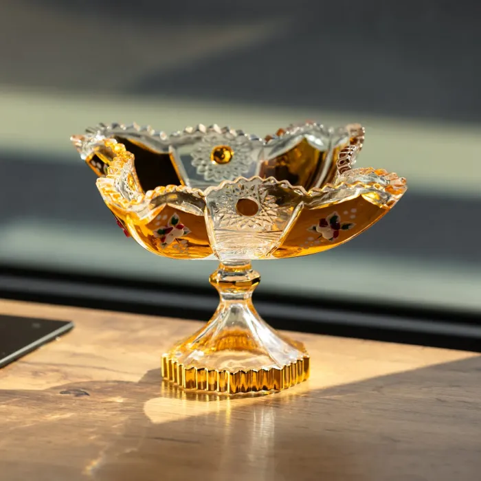 Цукерниця скляна Crystal 12 см Yiwu HP-34-139 (HP-34-139) - изображение 2