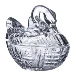 Конфета стеклянная с фигурной крышкой 14х9х11 см ваза конфета (HP-YH-40)