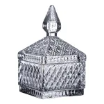 Конфета стеклянная с крышкой 8.5х8.5х15 см квадратная (HP-YH-41)