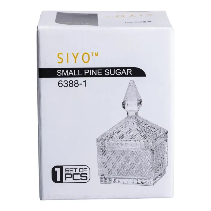 Конфета стеклянная с крышкой 8.5х8.5х15 см квадратная (HP-YH-41) - изображение 8