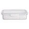 Контейнер для їжі герметичний 31х16х7.5 см судок для їжі пластиковий зі знімною підставкою 2 л Білий HP-27-12 (HP-27-12)