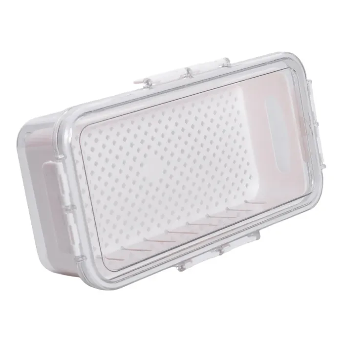 Контейнер для їжі герметичний 31х16х7.5 см судок для їжі пластиковий зі знімною підставкою 2 л Білий HP-27-12 (HP-27-12) - зображення 6