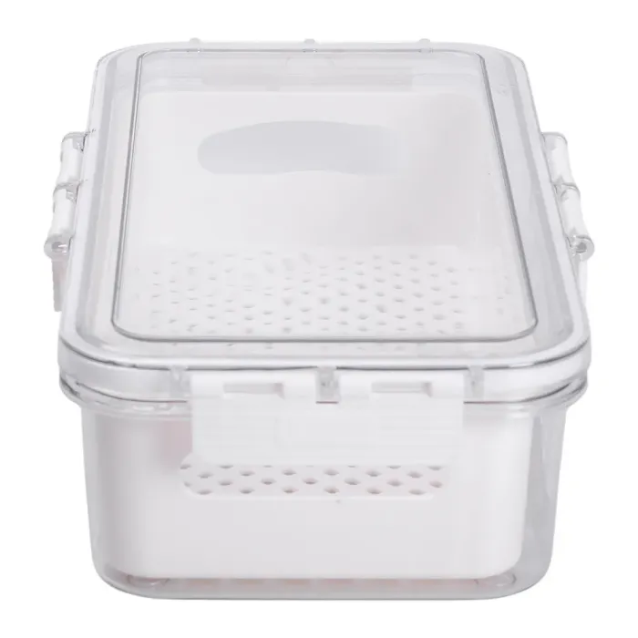 Контейнер для їжі герметичний 31х16х7.5 см судок для їжі пластиковий зі знімною підставкою 2 л Білий HP-27-12 (HP-27-12) - зображення 7