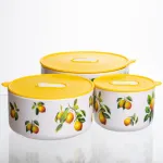 Контейнери для їжі порцелянові Lemon 9,5/13/15 см Yiwu TS-3P-1 (TS-3P-1)