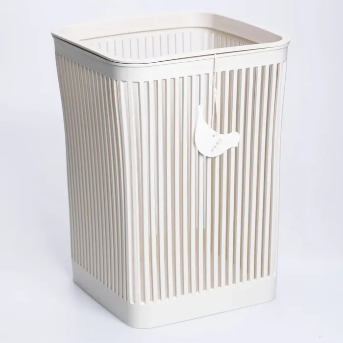 Кошик для сміття пластиковий в офіс для паперу 22×22×30 (см) кошик під сміття 8 (л) відро для сміття Бежевий HP-45-9BE (HP-45-9BE) - изображение 2